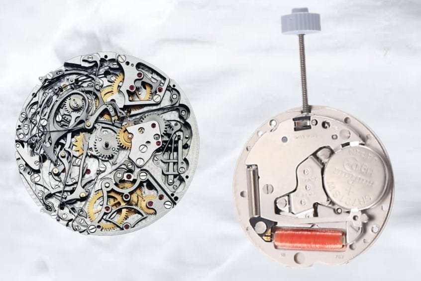 diffrance between automatic and quartz watches