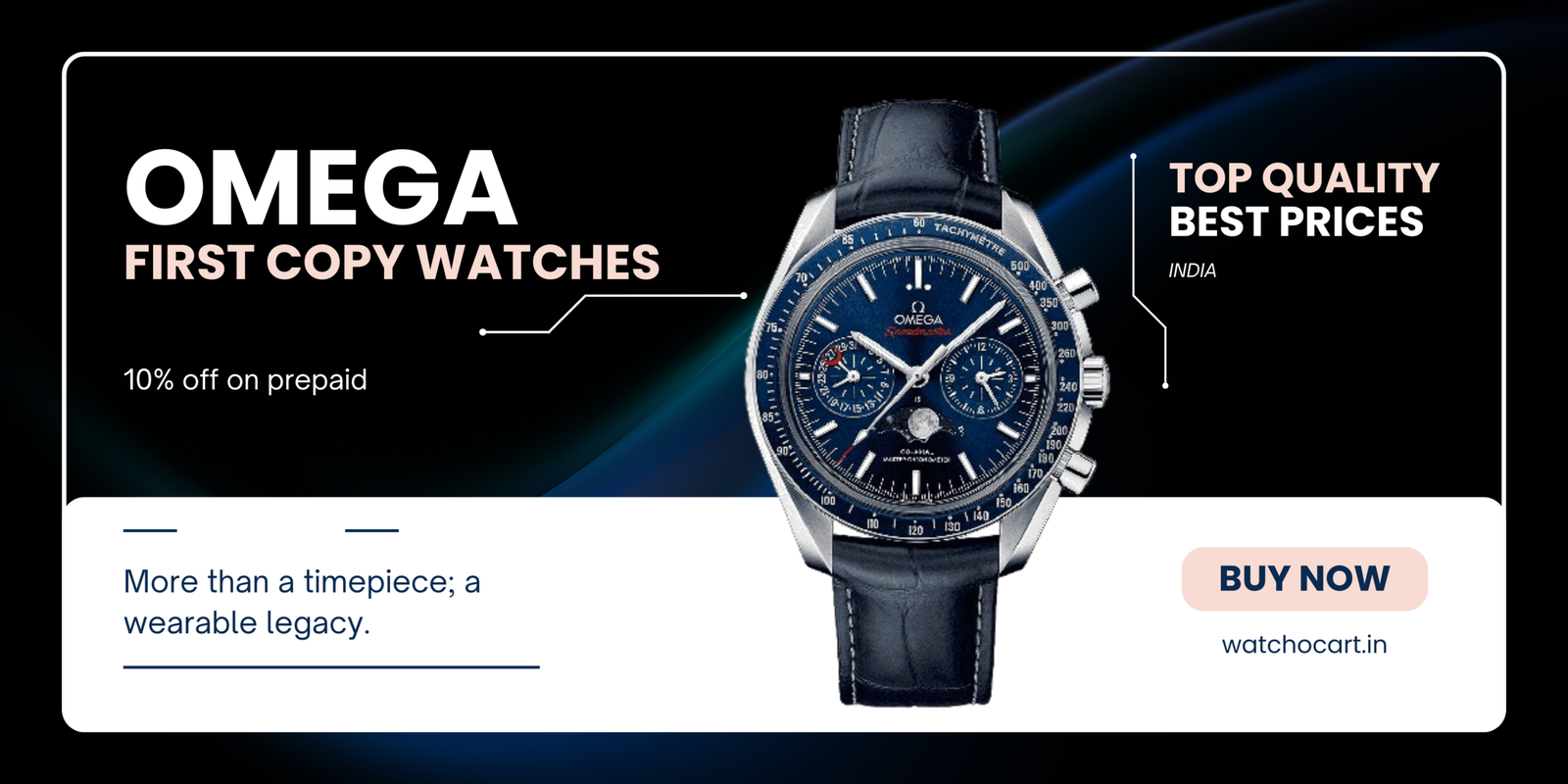 With Omega First Copy Watch, You Walk In Style